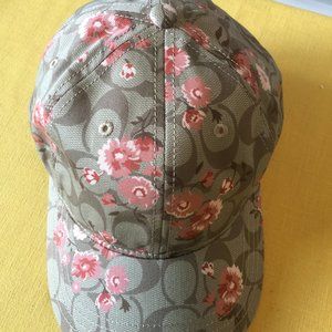 Coach Signature Peony Baseball Cap
